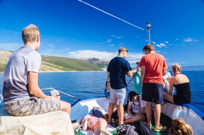 Klassenfahrt nach Kroatien - Bootsausflug